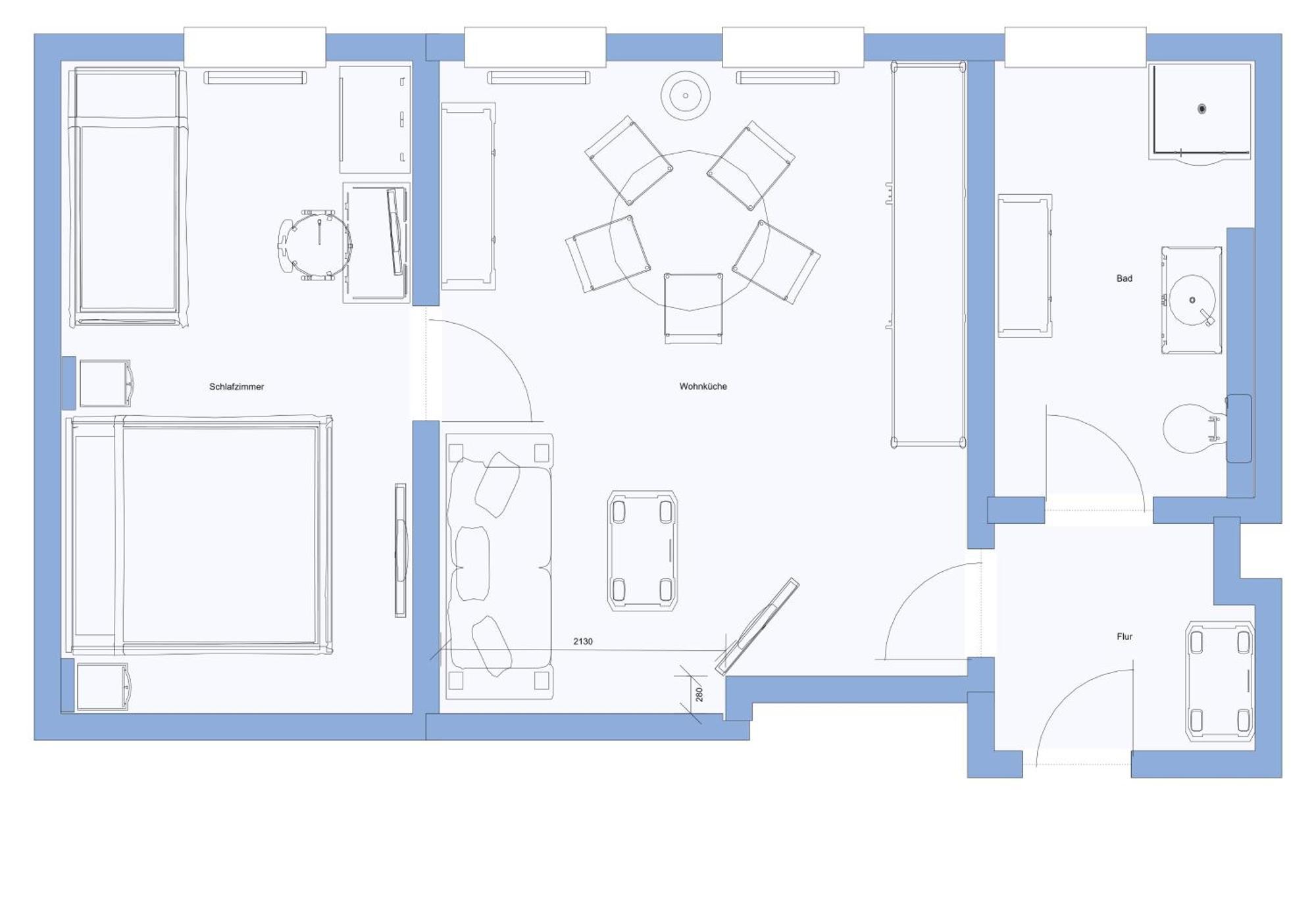 Schillerapartment Hof, Kueche, 24h Digital-checkin, Parkplatz, Wlan250mbit Apartment *